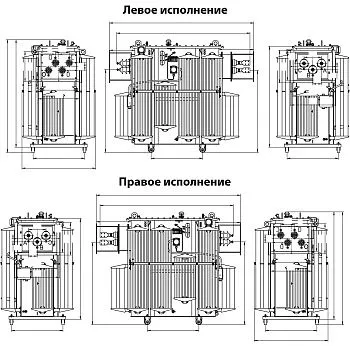 Фото чертежа ТМЗ 1250/10/0,4 Фото чертежа ТМЗ 1250/10/0,4